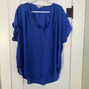 Royal Blue Blouse